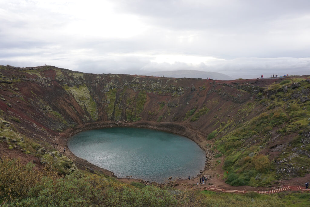 The Kerid crater in Iceland