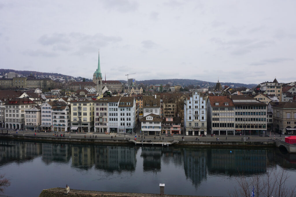 The Old Town of Zurich along the river