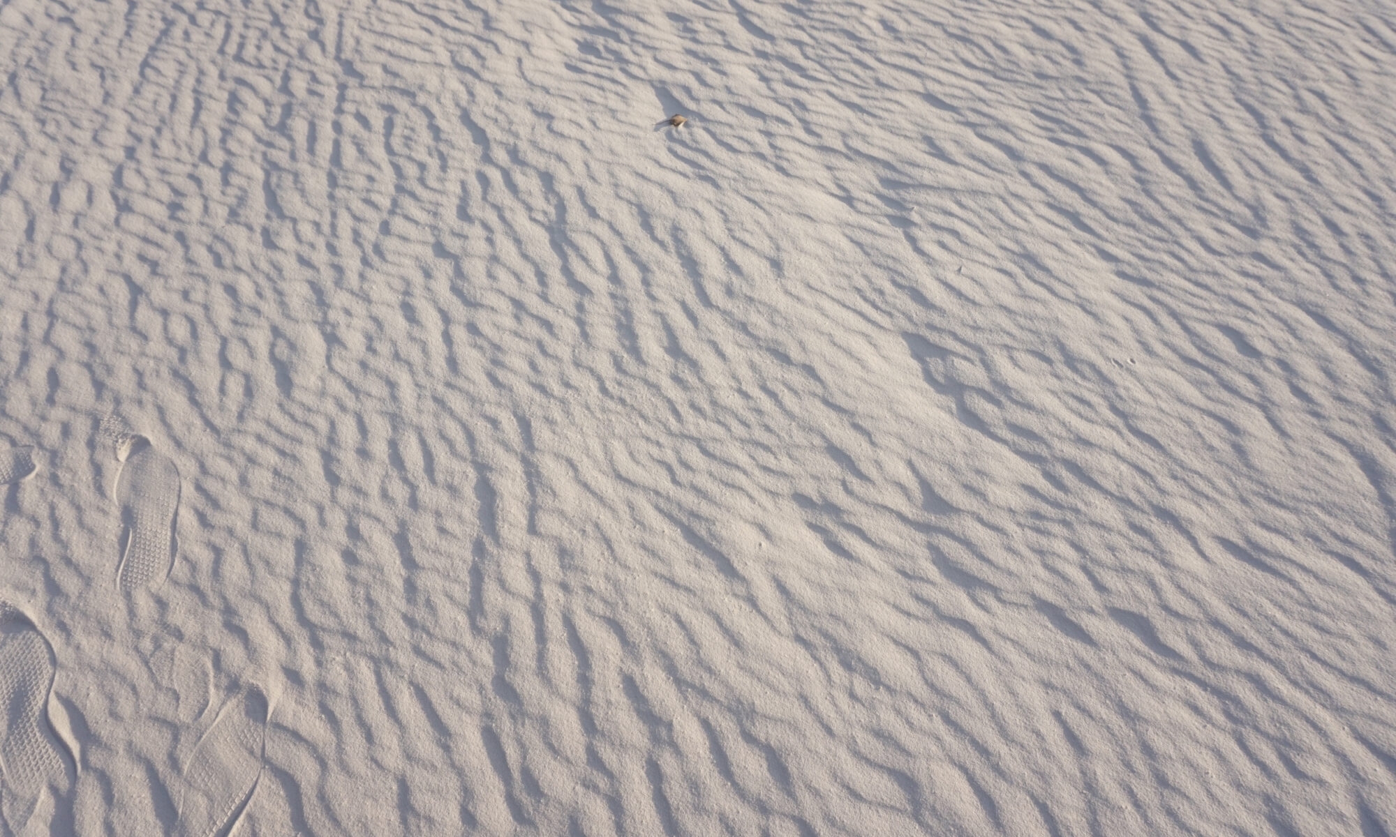 Patterns in the gypsum sand at White Sands National Monument (now National Park)